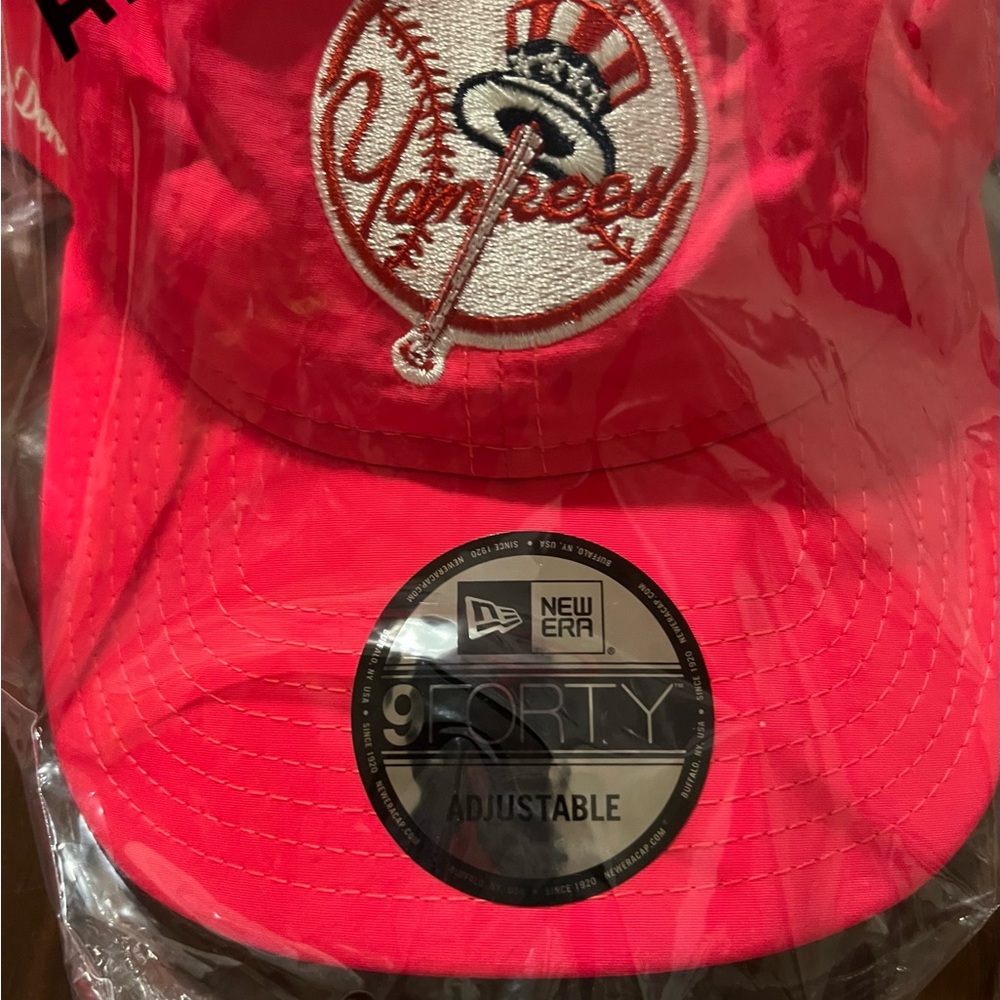 Aime Leon Dore ALD/New Era Nylon Yankees Hat Neon Pink Baseball Cap Snapback - Picture 2 of 4